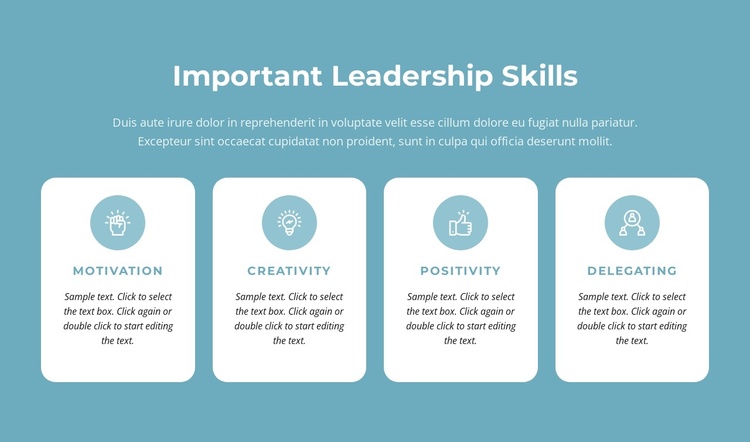 Important leadership skills Joomla Template