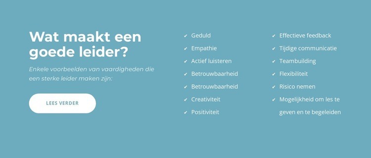 Goede leider Website mockup