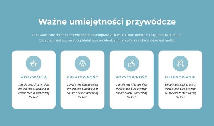 Ważne umiejętności przywódcze Motyw WordPress