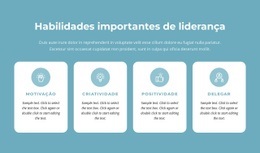 Habilidades Importantes De Liderança - HTML Layout Builder