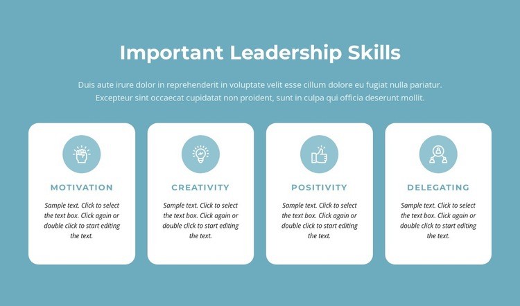 Important leadership skills Squarespace Template Alternative