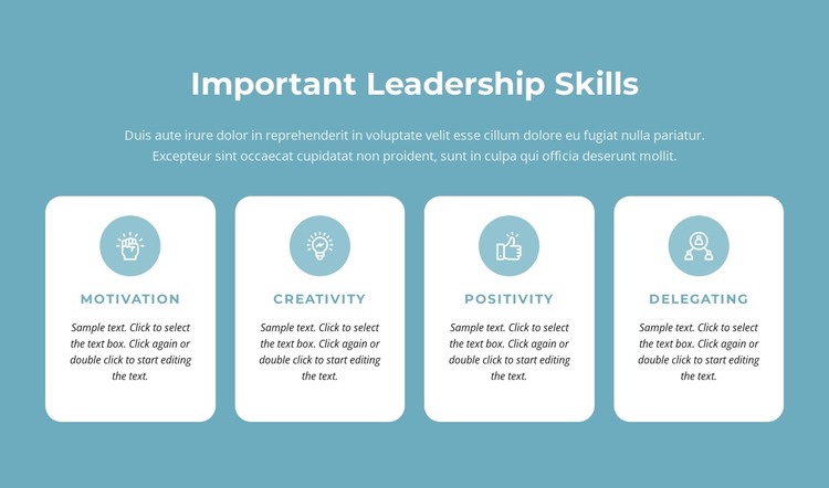 Important leadership skills Web Design