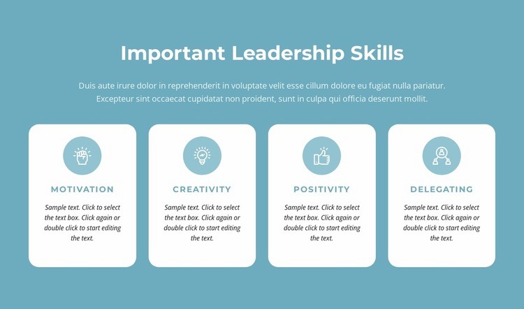 Important leadership skills Webflow Template Alternative