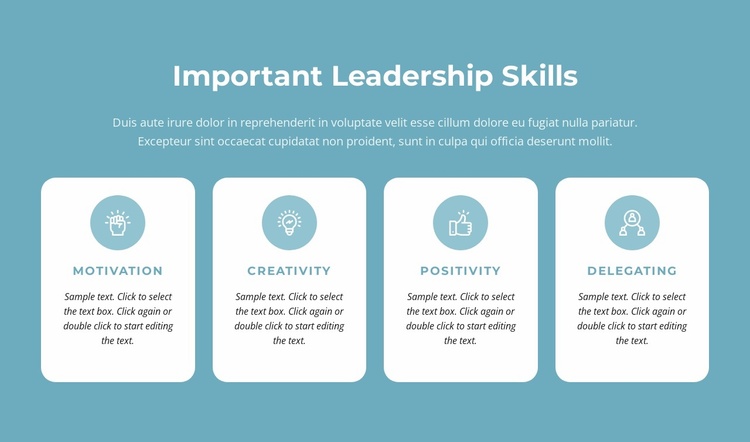 Important leadership skills eCommerce Template