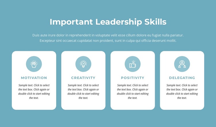 Important leadership skills WordPress Theme