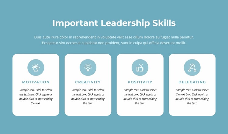 Important leadership skills WordPress Website Builder