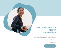 HTML-Landingpage Für Leitfaden Für Ein Aktives Leben