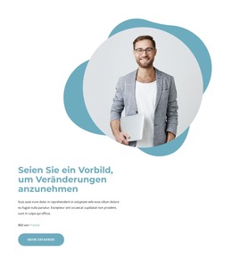 HTML-Website Für Veränderung Annehmen