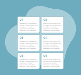 Bootstrap HTML For Grid Repeater With Numbers