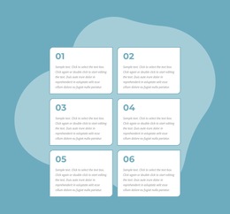 Grid Repeater With Numbers - Free Landing Page, Template HTML5