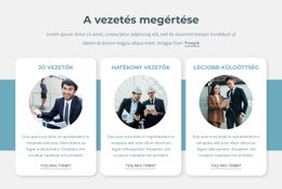 A Vezetők A Dobozon Kívül Gondolkodnak – Ingyenes Css-Téma