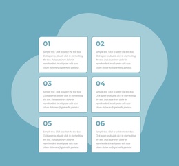 Grid Repeater With Numbers - Joomla Template Free Responsive