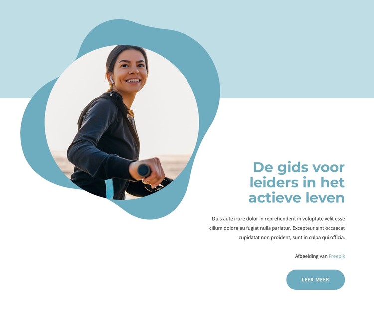 Gids voor het actieve leven CSS-sjabloon