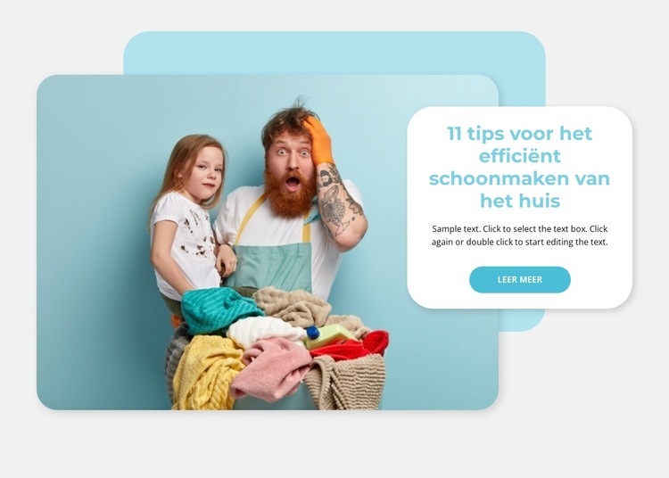 Tips voor het schoonmaken van het huis Html Website Builder