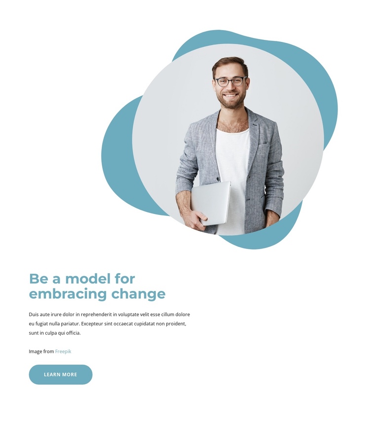 Embracing change One Page Template
