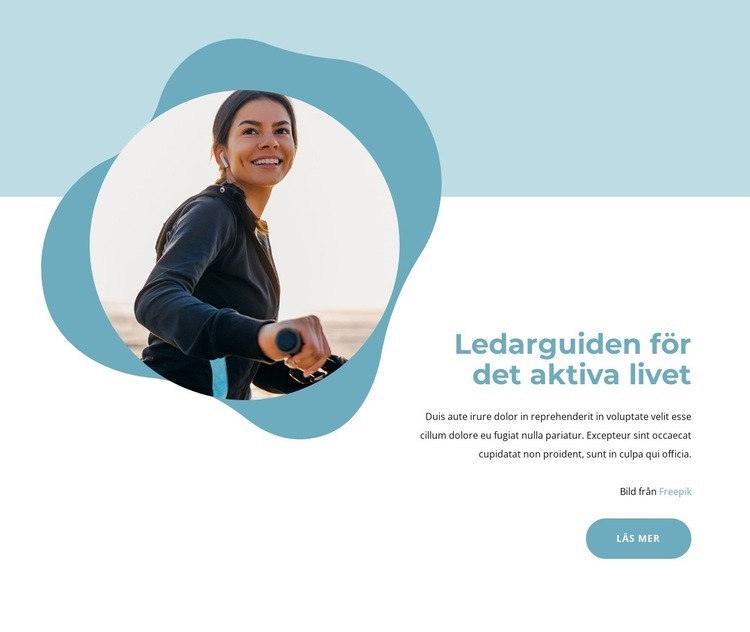 Aktivt liv guide CSS -mall