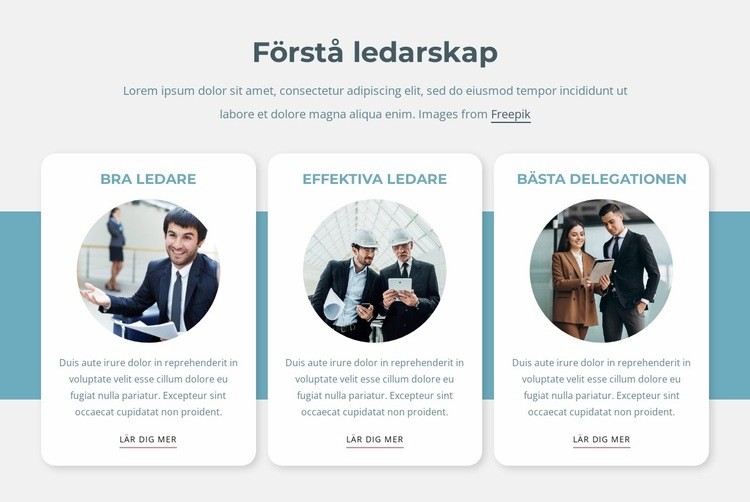 Ledare tänker utanför boxen CSS -mall