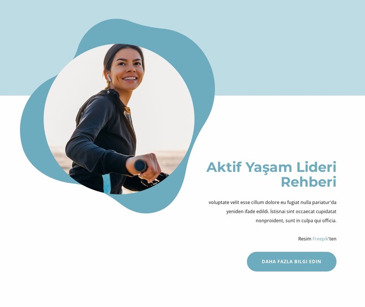 aktif yaşam rehberi Joomla Şablonu