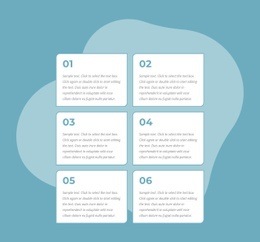 Grid Repeater With Numbers - Web Page Design For Any Device