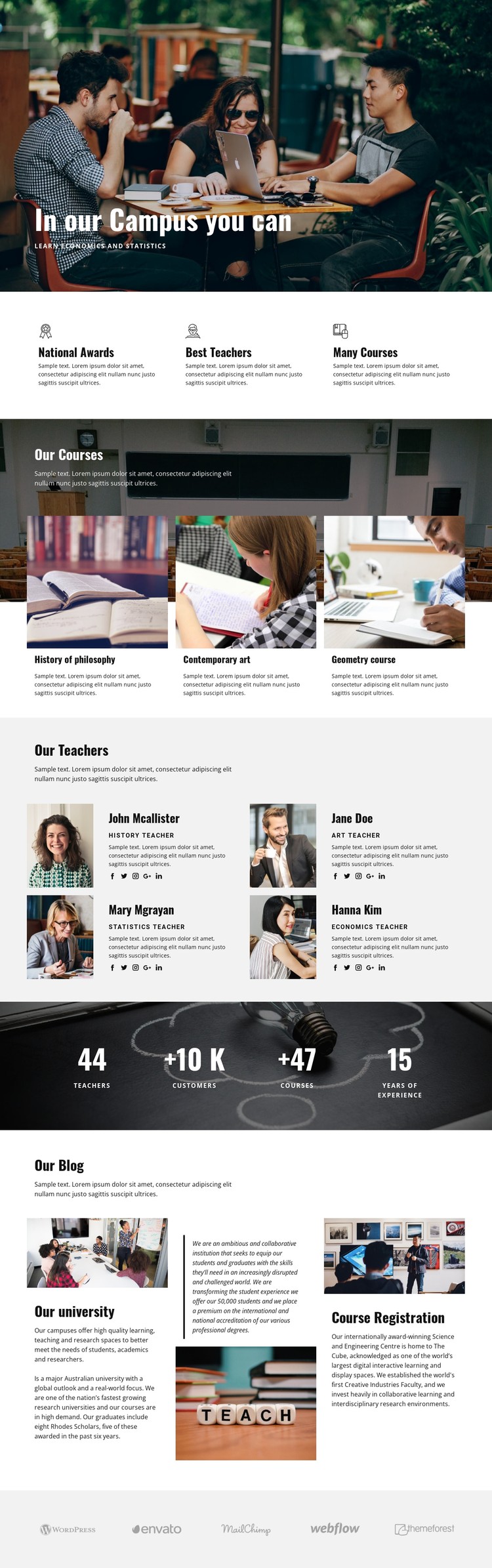 Personal campus education  CSS Template
