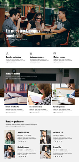 Descarga Gratuita De Educación Personal En El Campus Plantilla Html