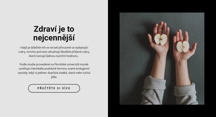 Zdravé jídlo v naší kavárně Téma WordPress