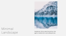 Winter Lake Landscape HTML5 & CSS3 Template