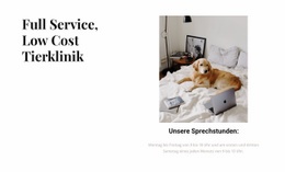 Tierklinik Mit Umfassendem Service CSS-Formularvorlage