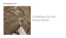 Leitfaden Für Die Beste Reise CSS-Layoutvorlage
