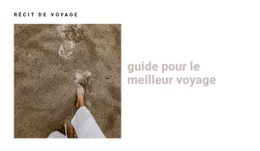 Conception De Site Web Pour Guide Du Meilleur Voyage