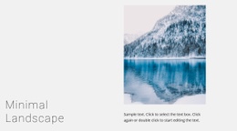 Winter Lake Landscape - Html Code For Any Device