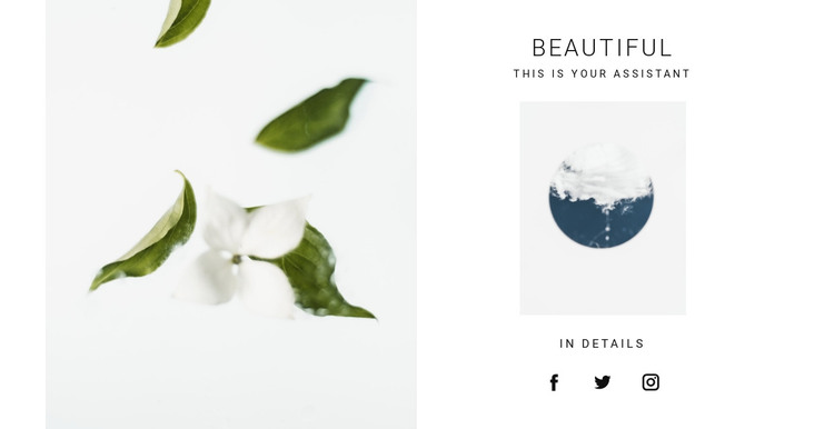 Nature beautiful images HTML Template