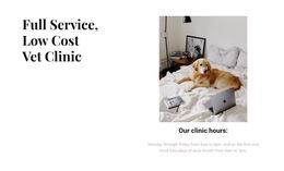 Full Service Vet Clinic - HTML Template