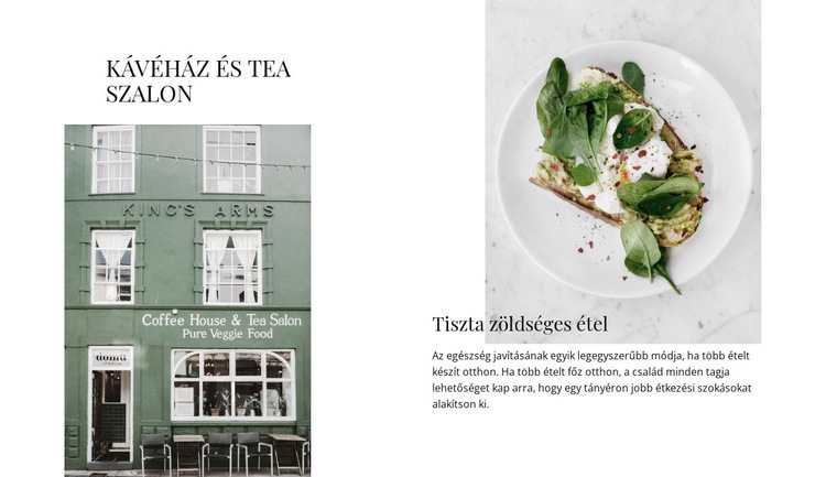 Tea szalon Weboldal tervezés