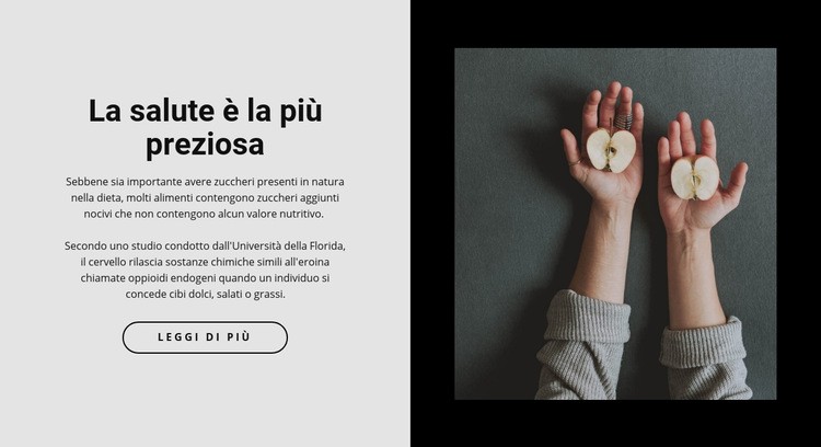 Cibo sano nel nostro bar Costruttore di siti web HTML