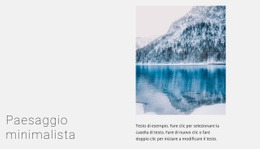 Modello Joomla Esclusivo Per Paesaggio Del Lago Invernale