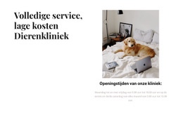 Dierenkliniek Met Volledige Service - Gebruiksvriendelijke Landingspagina