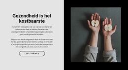 Gezond Eten In Ons Café - Persoonlijk Websitesjabloon