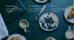 Ons Restaurantmenu - Eenvoudig Websitesjabloon