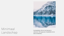 Lake Winterlandschap - Eenvoudig Websitesjabloon