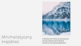 Zimowy Krajobraz Jeziora - Kreatywny, Wielofunkcyjny Projekt Witryny