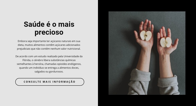 Comida saudável em nosso café Template CSS