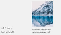 Paisagem Do Lago De Inverno - Modelo HTML5 Responsivo