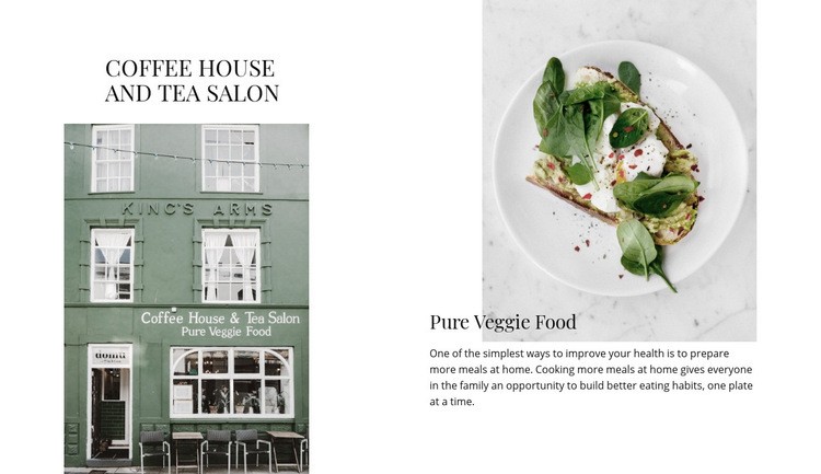 Tea salon Squarespace Template Alternative