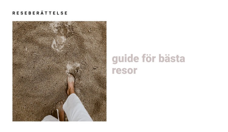 Guide för bästa resor CSS -mall