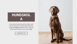 Hundproffsskola - Webbsidamall