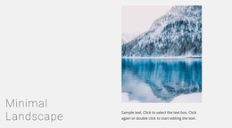 Winter Lake Landscape Template