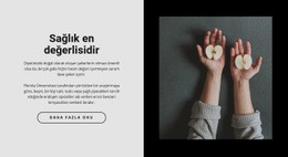 Kafemizde Sağlıklı Yemek - Kişisel Web Sitesi Şablonu