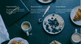Restoran Menümüz - Yaratıcı, Çok Amaçlı Web Sitesi Modeli