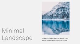 Winter Lake Landscape